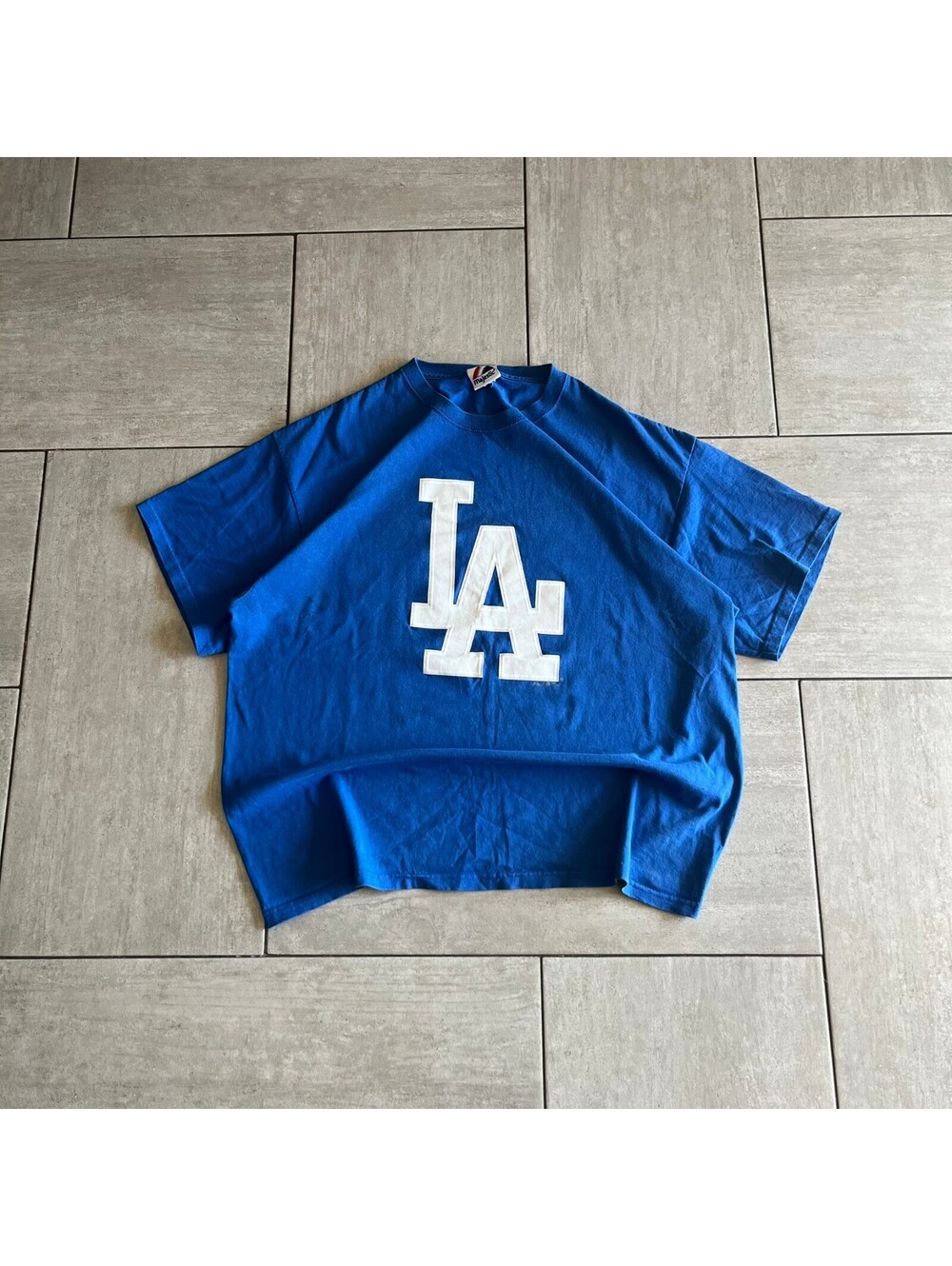Vintage Majestic Los Angeles Blue Graphic T-Shirt XL